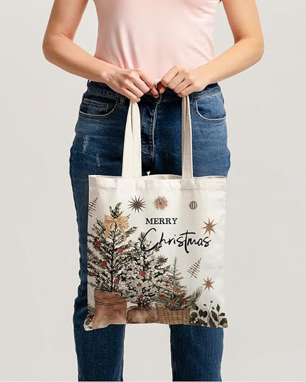 Horaldaily Canvas Tote Bag,Reusable Shoulder Tote Bag for Women Lady Casual Vacation, Shopping, Work, Gym