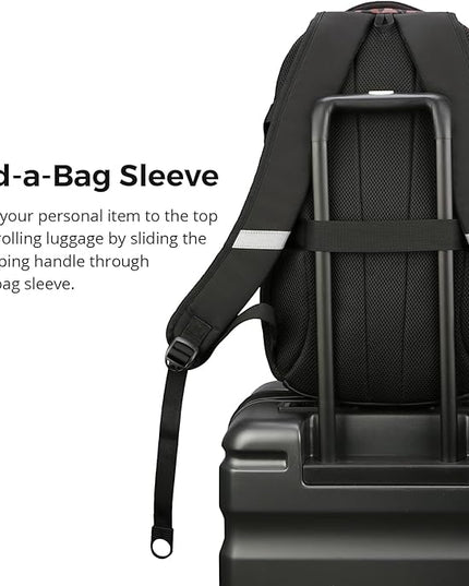 Swissdigital Laptop Backpack with USB Charging Port, Travel Backpack Fits 15.6 inches Computer, 31L Backpack for Men and Women, Brown Leopard | SD803-103