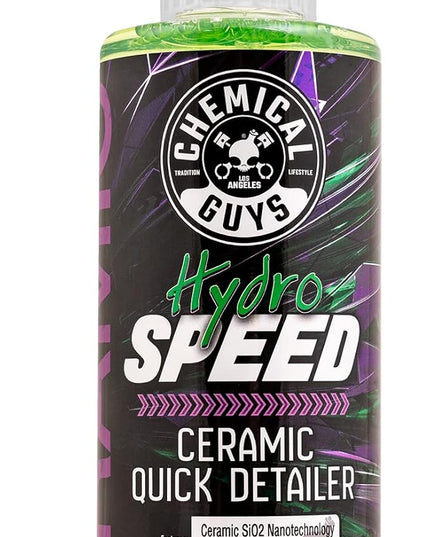 Chemical Guys HydroSpeed Ceramic Quick Detailer Spray - SiO2 Shine Car Detailer Spray for Cars, Trucks, SUVs, Motorcycles and RVs, Boosts Gloss, Hydrophobic Protection and Slickness, 16 oz