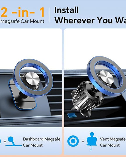 Kaistyle for Magsafe Car Mount【20 Strong Magnets】Magnetic Phone Holder for Car Phone Holder Mount Dash Mounted Holders Cell Phone Holders for Your Car Accessories for Women Men for iPhone 17 16 15 14