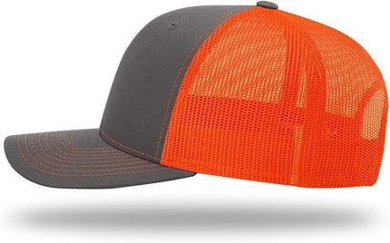 Richardson 112 Trucker Hat - Premium Adjustable Snapback Hat - Structured Six Panel Richardson Blank Caps