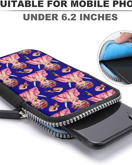 Unisex Small Crossbody Bags, Women Men Portable Adjustable Crossbody Phone Wallet Pouch