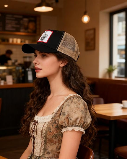 Classic Unisex Various Animal Series Embroidery Farm Adjustable Mesh Snapback Trucker Hat