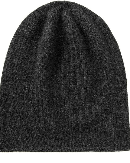 Villand 100% Cashmere Slouchy Beanie Hat for Women, Knitted Ladies Soft Warm Cashmere Skull Beanies Cap
