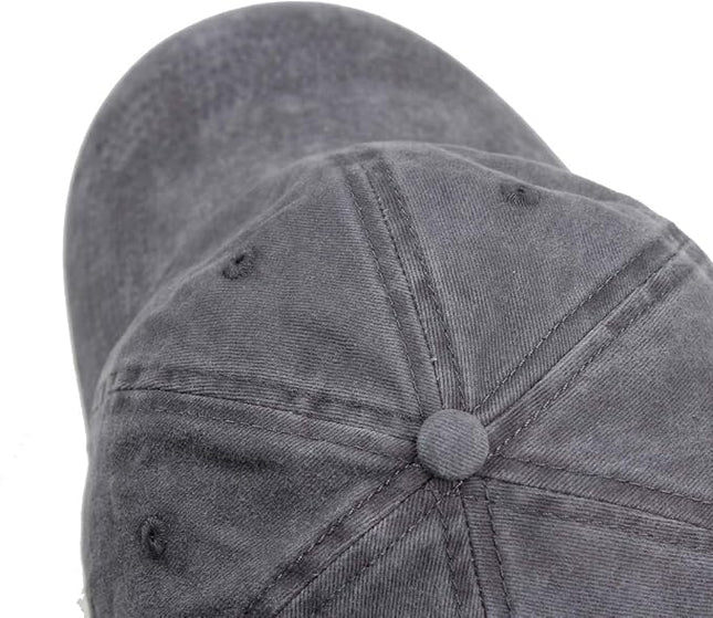 HH HOFNEN Men Women Washed Distressed Twill Cotton Baseball Cap Vintage Adjustable Dad Hat