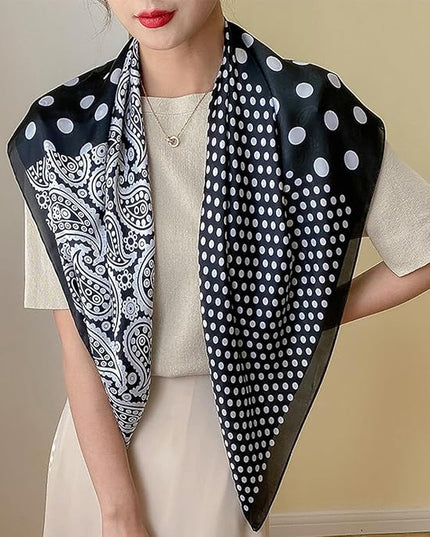 Headscarf Large Square Scarf 35" Fashion Scarves Silk Feeling Hair Wrapping Scarfs Hairscarf BA16