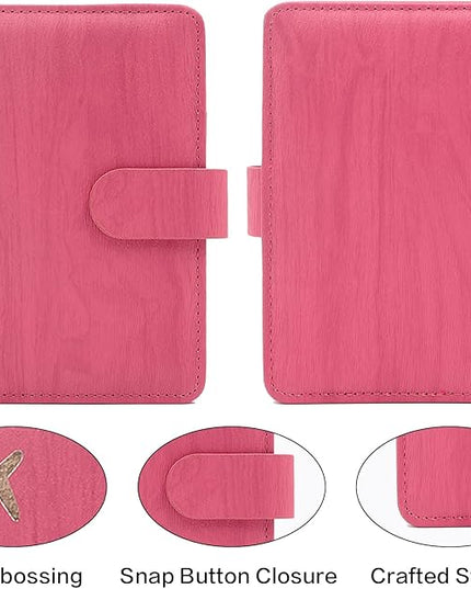 Melsbrinna Rfid Passport Holder for Travel women/Men, Cute Passport Wallet Rfid Blocking Card Slots, Rfid Passport Cover/CaseTravel Wallet, Passport Book Holder (1, Pink1)