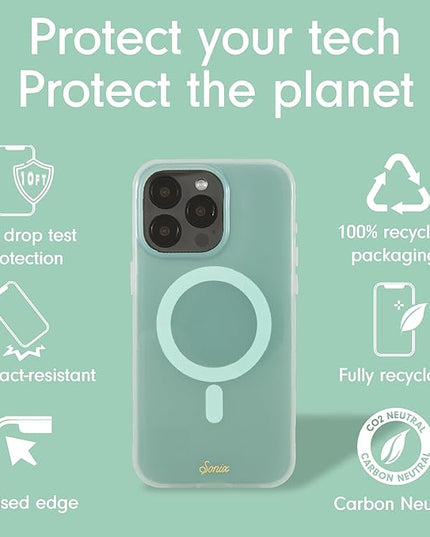 Sonix Protective Phone Case for iPhone 15 Pro | Compatible with Magsafe | 10ft Drop Tested | Jelly Mint