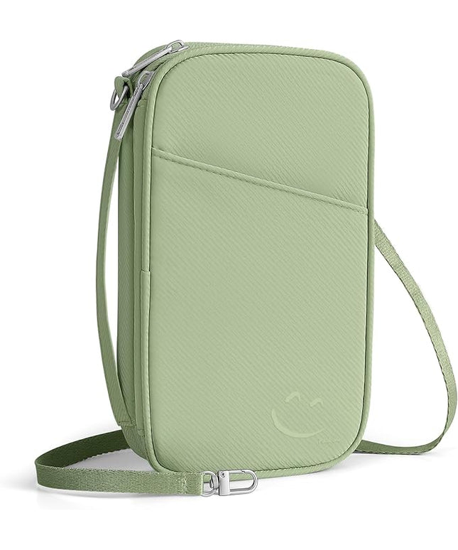 Travelkin 2-in-1 Passport Holder & Travel Organizer for Family with RFID Blocking, Multiple Passport Wallet for Men Women, Travel document holder for Credit Cards, Cash, and Electronic Essentials