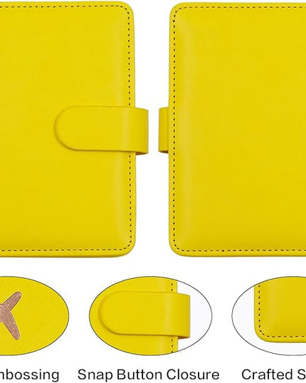 Melsbrinna RFID Passport Holder for Travel Women/Men, Cute RFID Blocking Wallet with Card Slots, Travel Wallet/Passport Case (1, Yellow)
