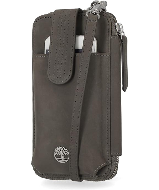 Timberland Women's RFID Leather Phone Crossbody Wallet Bag