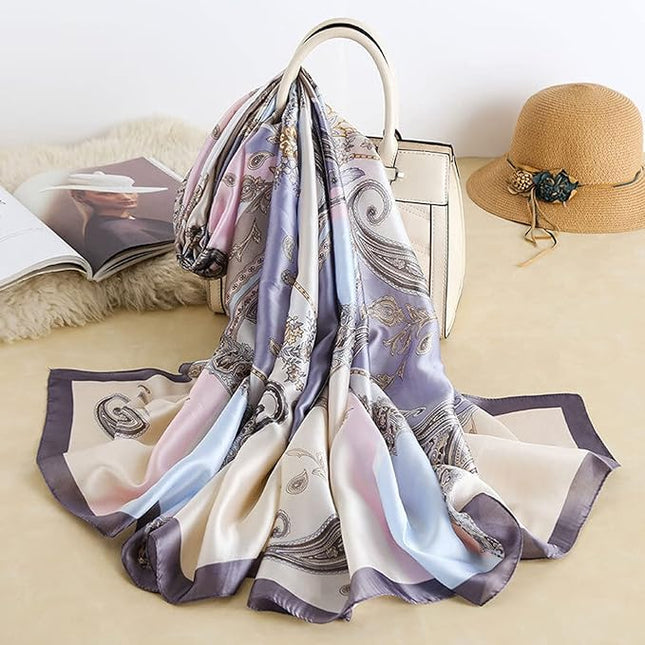 Silk Scarf Mulberry Silk Fashion Scarves Long Lightweight Shawl Wrap …