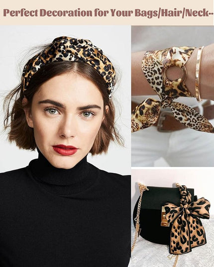 kcctoo 2/6/10Pack Scarf Bags for Women Handbag Scarfs Band Hair Neck Scarves Fashion Gifts