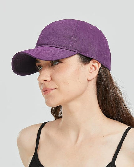 Zylioo XL XXL Oversize Baseball Cap, 100% Cotton Adjustable Dad Hat for Big Heads 23.5"-25.5", Soft Crown Large Size Cap