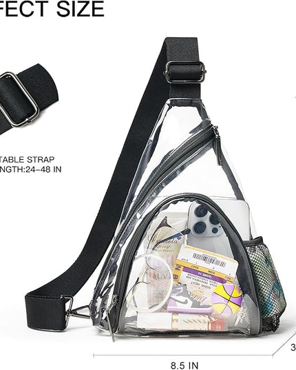 7L Sling Bag For Women Men Backpack Fanny Pack Crossbody Chest Travel Shoulder Belt Bags Purse Handbag PU Leather