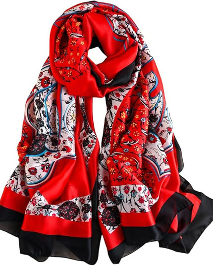 Silk Scarf Mulberry Silk Fashion Scarves Long Lightweight Shawl Wrap …