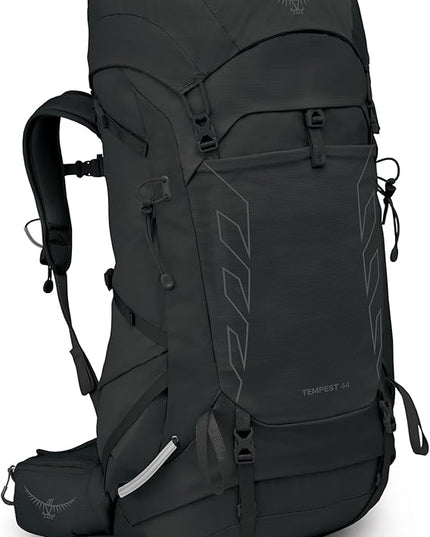 Osprey Tempest 44L Women's Lightweight Hiking Backpack - Daypack for Travel & Camping, Black/Coal Grey, M/L