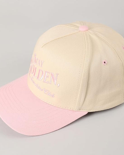 MIRMARU Two-Tone Vintage Canvas Trucker Hats for Men & Women, Adjustable Size Baseball Caps with Trendy Embroidered Design