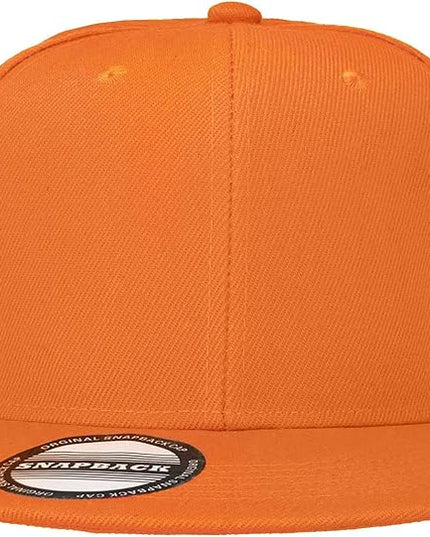 Classic Snapback Hat Cap Hip Hop Style Flat Bill Blank Solid Color Adjustable Size