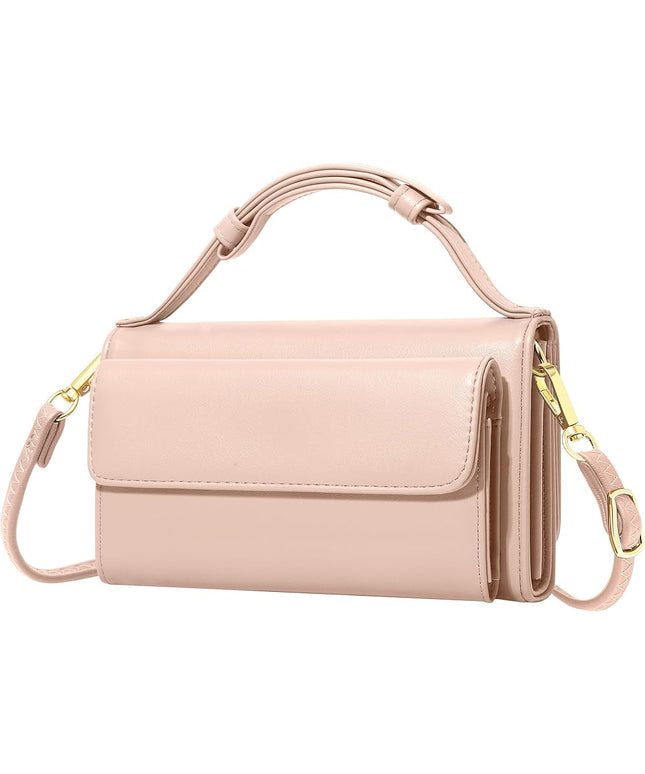 KUKOO Small Crossbody Bag Cell Phone Purse Wallet with Credit Card Slots for Women