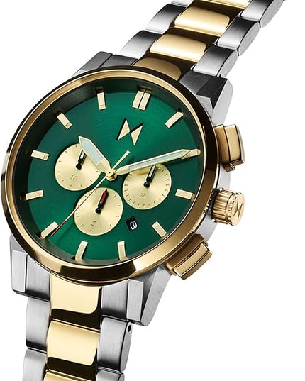 MVMT Chrono II Men’s Chronograph Watch – Ceramic Bracelet, Water Resistant, Minimalist Timepiece, Gift for Him