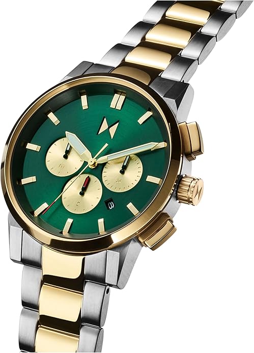 MVMT Chrono II Men’s Chronograph Watch – Ceramic Bracelet, Water Resistant, Minimalist Timepiece, Gift for Him