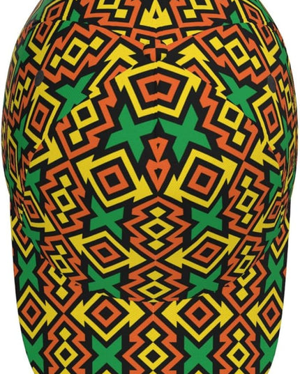 African Ethnic Tribal Style Baseball Cap for Men Women, Fashion Adjustable African Hat Casual Trucker Hats Sun Caps
