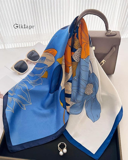Satin Bandana Headscarf for Women Silky Hair Scarves for Fashion Lightweight