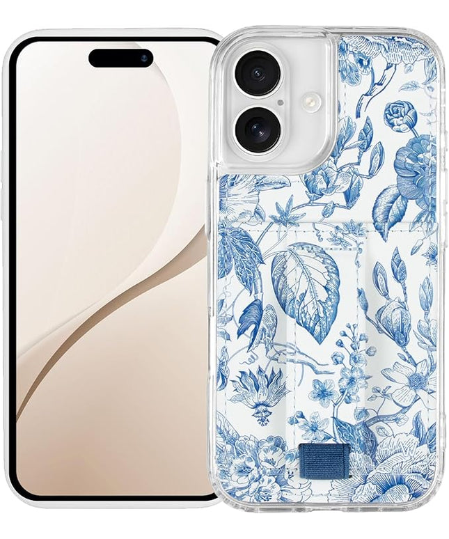 Walli Cases for iPhone 17 Case Aesthetic Wallet Phone Case Card Holder, Securely Holds up to 2 Cards - Cute, Trendy Phone Cover for Women, fits iPhone 17, with Kickstand & Finger Strap