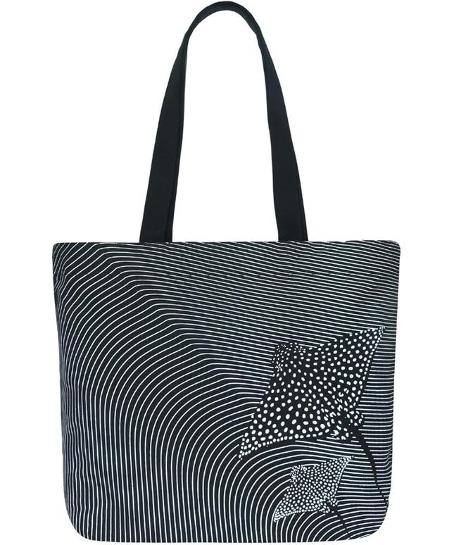 Ecoright Aesthetic Canvas Tote Bag for Women Large Zipper Tote Bags with Pocket, Womens Tote Bag for Yoga, Work, Beach
