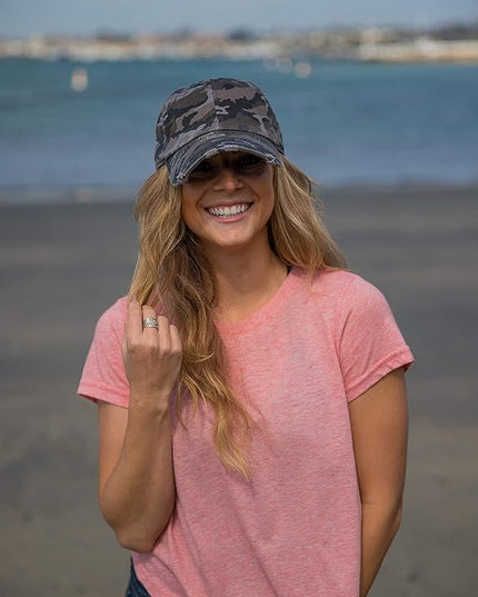 Funky Junque Distressed Baseball Cap
