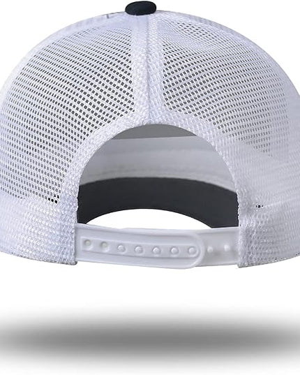 American Flag Trucker Hat - Snapback Hat, Baseball Cap for Men Women - Breathable Mesh Side, Adjustable Fit - for Casual Wear