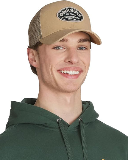 Quiksilver Men's Premium Cotton Adjustable Snap Back Logo Baseball Cap