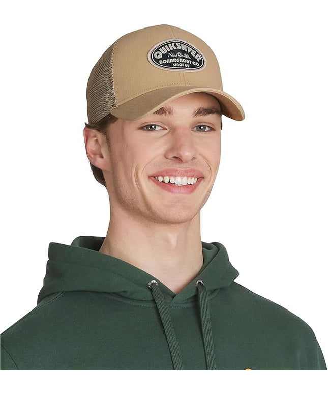 Quiksilver Men's Premium Cotton Adjustable Snap Back Logo Baseball Cap