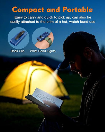 VTIGER K1 800 High Lumens Key Chain Light, Small EDC Rechargeable Keychain Flashlight, Compact LED Tiny Flashlight with Magnetic, Mini Clip-on Pocket Lights for Camping, Emergency, Everyday Carry