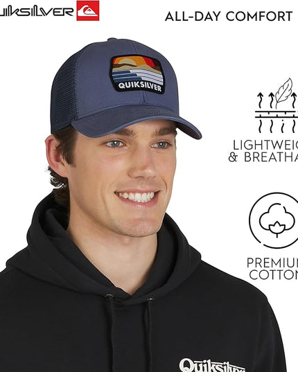 Quiksilver Men's Premium Cotton Adjustable Snap Back Logo Baseball Cap