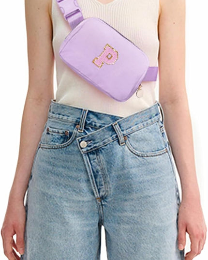 Uygafly Birthday Gifts for 6 7 8 9 10 11 12 13 Year Old Girls,Fanny Pack Belt Bag Crossbody Bags for Women Girls Kids,Fashion Waist Packs Cute Teen Trendy Stuff Travel Essentials | Lavender,P