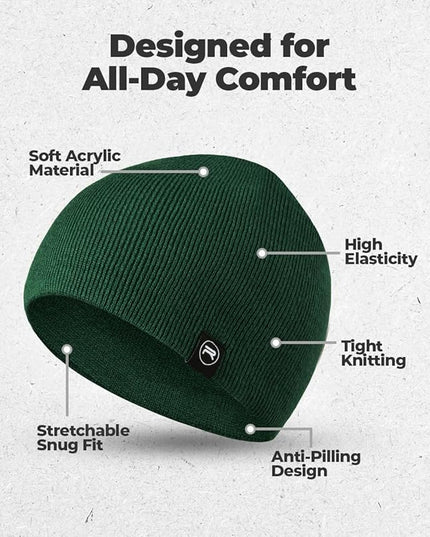 Original Beanie Cap - Soft Knit Beanie Hat - Warm and Durable