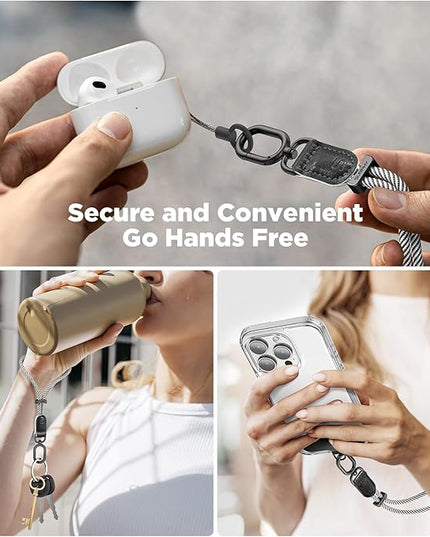 SURPHY Phone Wrist Strap, Keychain Wristlet, Phone Strap Charm with Tether Tab, Cellphone Lanyard Wrist, Key Chain for Women