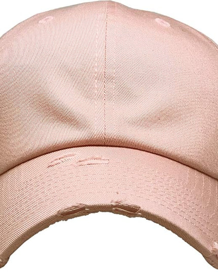 KBETHOS Vintage Washed Distressed Cotton Dad Hat Baseball Cap Adjustable Polo Trucker Unisex Style Headwear