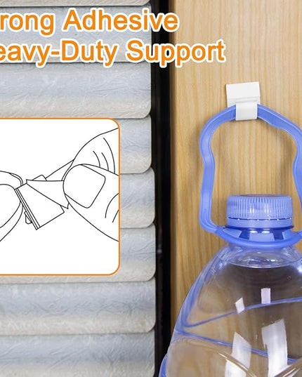 SOULWIT 50 Pcs Self Adhesive Cable Management Clips, Cable Organizers Sticky Wire Clips Cord Holder for TV PC Laptop Ethernet Cable Desktop Home Office (White)