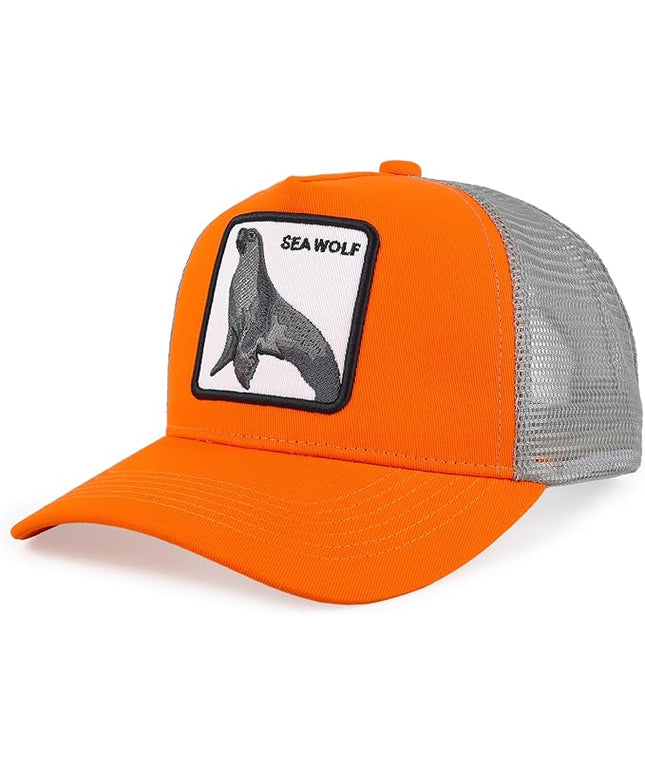 Classic Unisex Various Animal Series Embroidery Farm Adjustable Mesh Snapback Trucker Hat