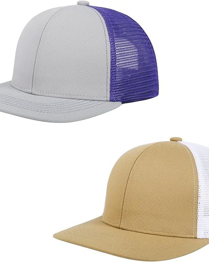NTLWKR Trucker Hat Mesh Baseball Cap,Adjustable Snapback Outdoor Sports Caps for Men and Women,Breathable Dad Hats