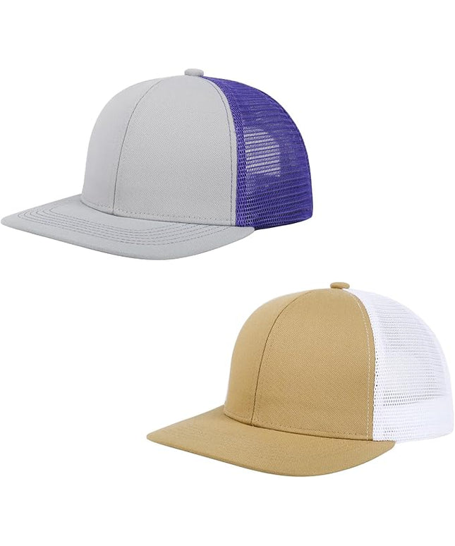 NTLWKR Trucker Hat Mesh Baseball Cap,Adjustable Snapback Outdoor Sports Caps for Men and Women,Breathable Dad Hats