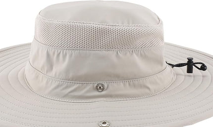 Connectyle Sun Hat for Men Women Breathable UPF 50+ Safari Hat for Fishing Hiking Gardening Adjustable Wide Brim Bucket Hats