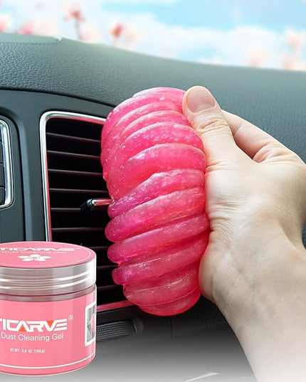 TICARVE Car Cleaning Gel Detailing Putty Car Putty Auto Detailing Tools Car Interior Cleaner Cleaning Slime Car Accessories Keyboard Cleaner Rose/NT WT: 5.6 oz (160 gr)