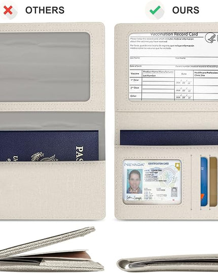 Passport Holder,Travel Essentials,Travel Gifts(Off White)
