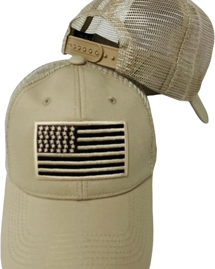 Roytrense Embroidered American Flag Unisex Baseball Cap (100% Cotton)