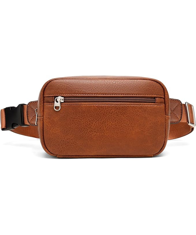 GOINSOUND RFID Blocking Waist Packs Anti Theft Crossbody Bags for Women Travel Fanny Pack Cross Body for Woman Chest Bag - Brown