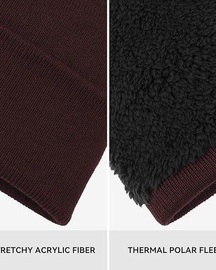 OZERO Winter Beanie Daily Hat - Thermal Polar Fleece Ski Stocking Skull Cap for Men and Women
